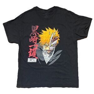 Bleach Ichigo Kurosaki Hollow Mask Anime T Shirt Mens Large Black